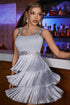 Glamorous Fringe Sequin Cocktail Dress Grey
